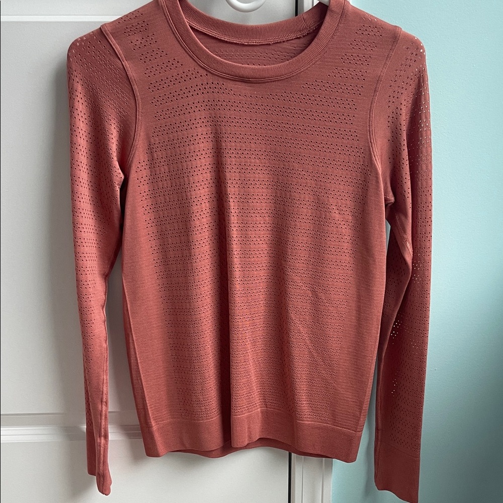 Coral Long Sleeve Knit Sweater